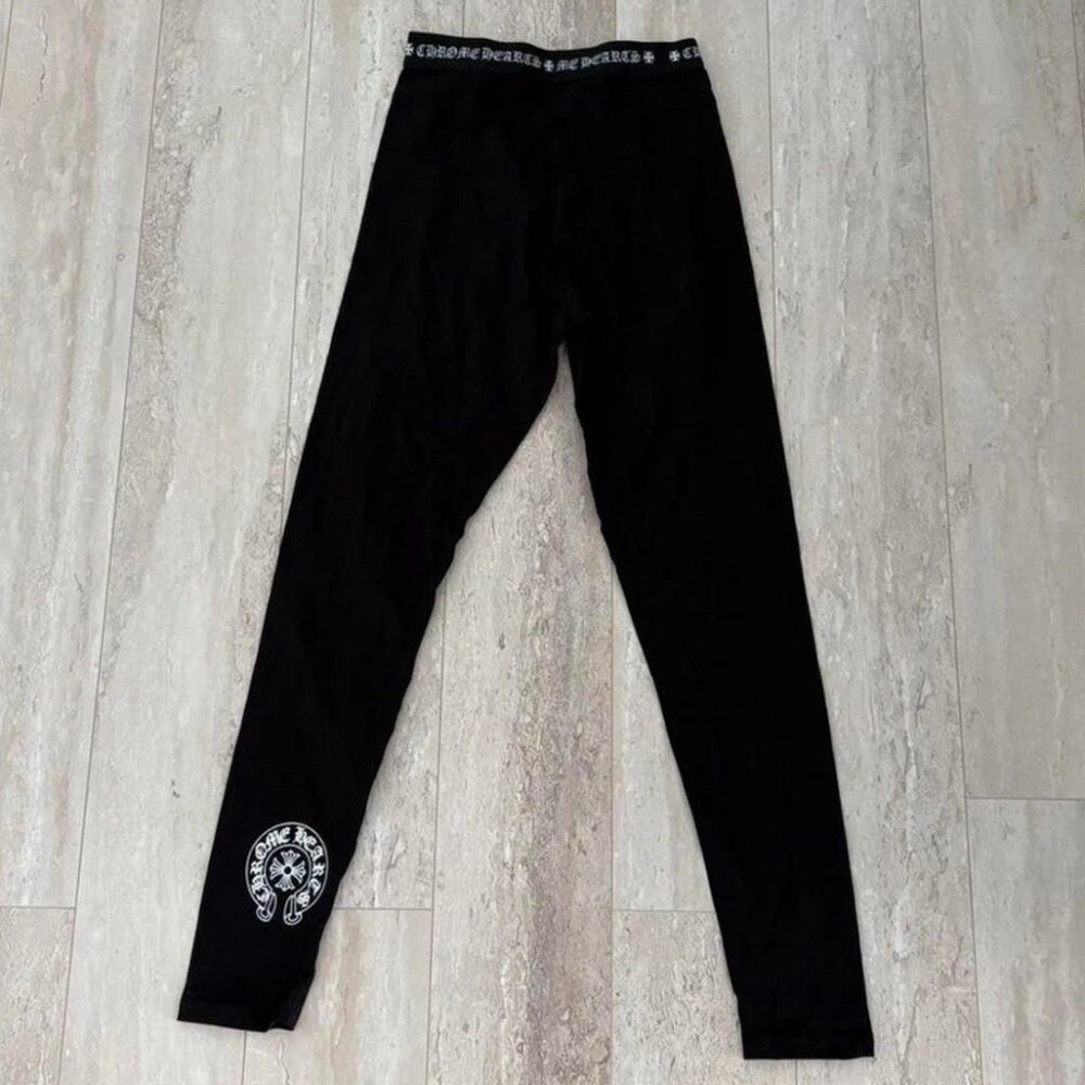 Black Chrome Heart Leggings Brand New with Chrome heart logo